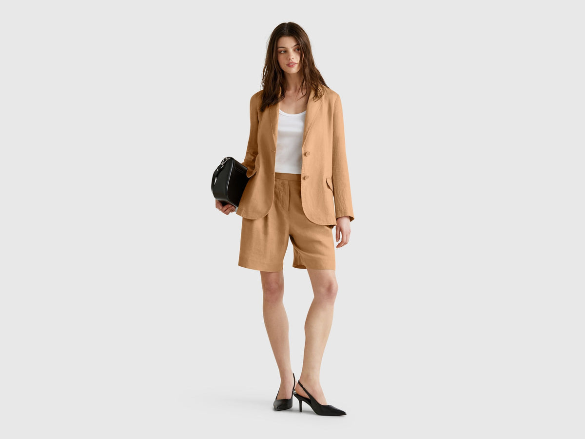 Benetton_100% Linen Bermudas_4AGHD901V_193_01