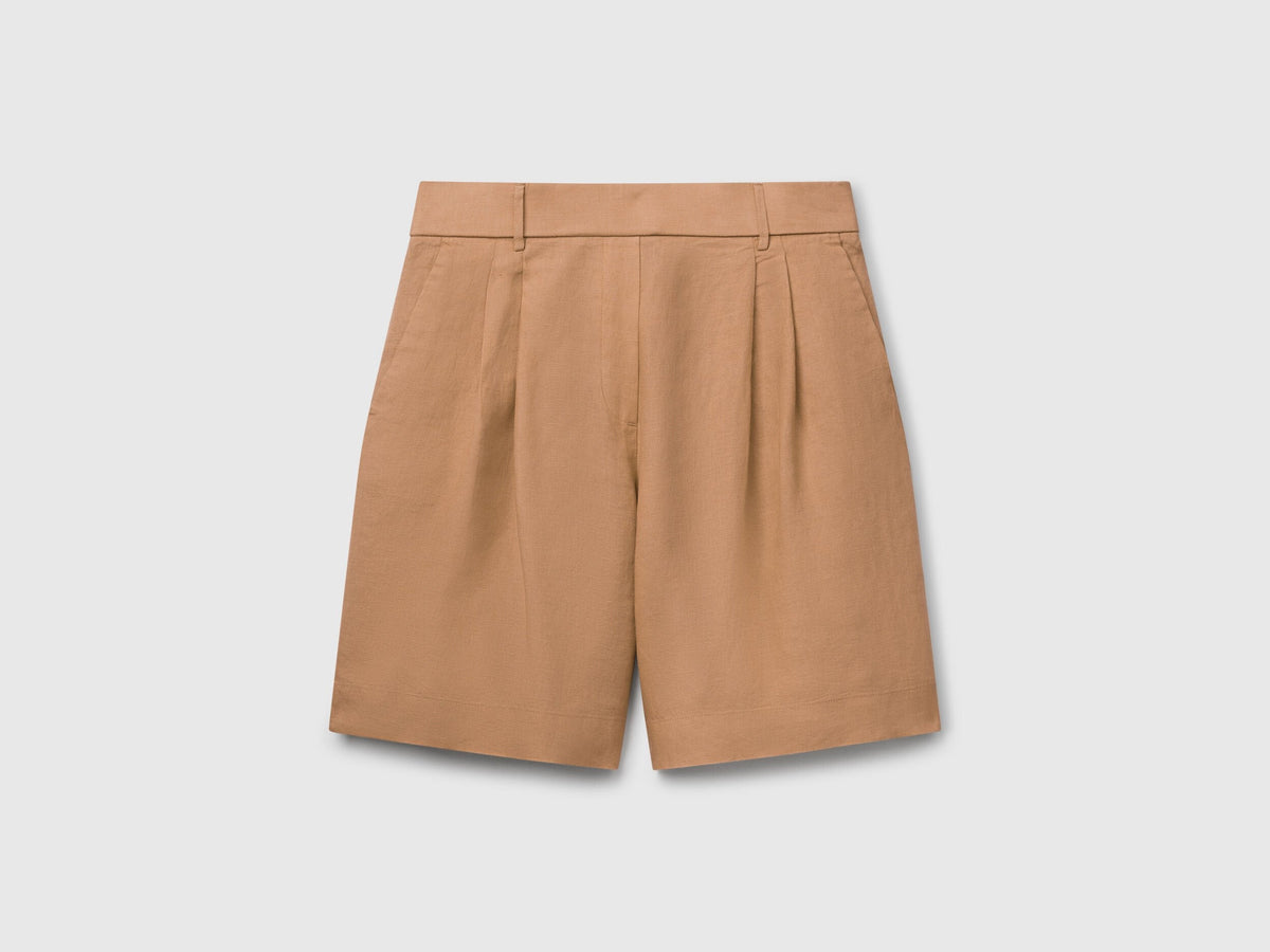 Benetton_100% Linen Bermudas_4AGHD901V_193_04