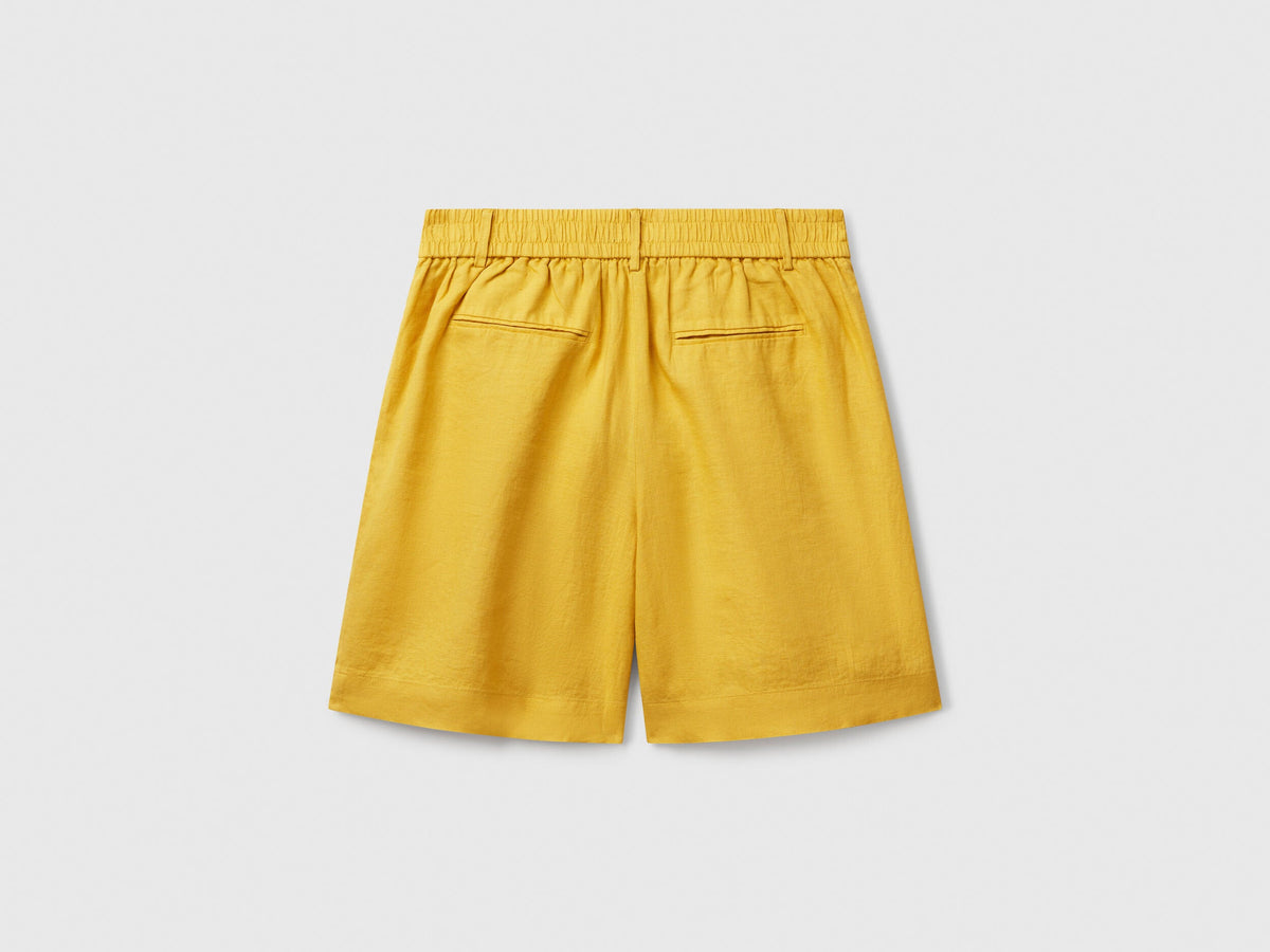 Benetton_100% Linen Bermudas_4AGHD901V_36H_05