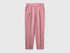 Benetton Pink Women 100% Linen Cigarette Trousers SKU: 4AGHDF079_0K3 Image 01