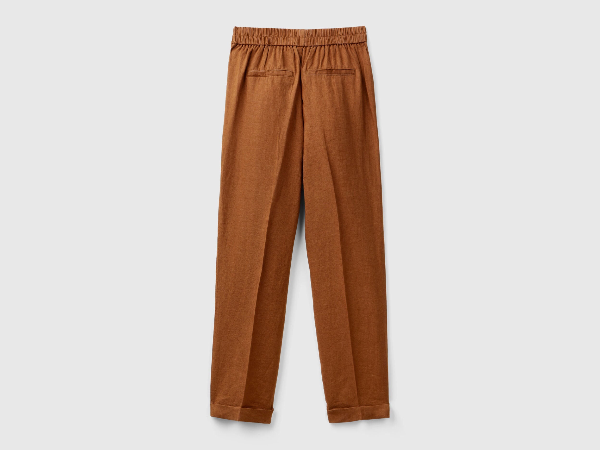 Regular Fit Pure Linen Trousers_4AGHDF079_1A8_05