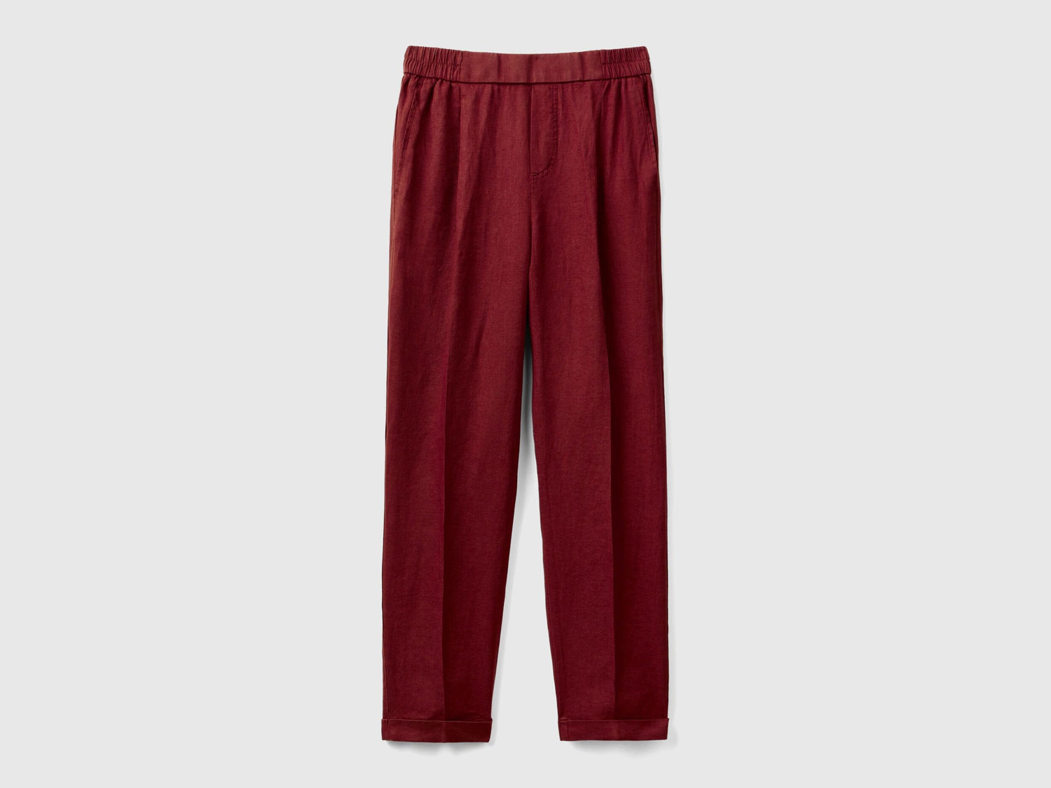 Regular Fit Pure Linen Trousers_4AGHDF079_3H8_04