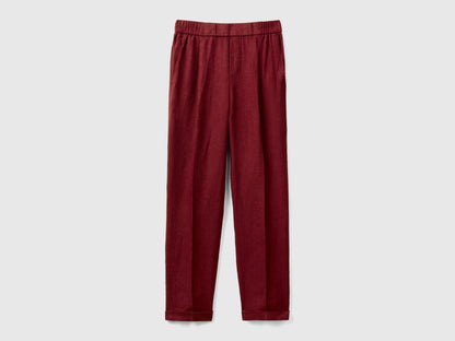 Regular Fit Pure Linen Trousers_4AGHDF079_3H8_04