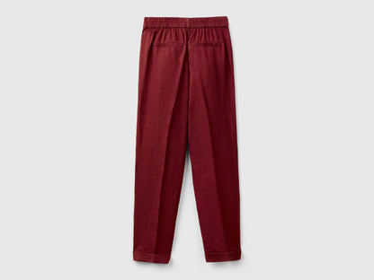 Regular Fit Pure Linen Trousers_4AGHDF079_3H8_05