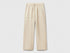Benetton Beige Women Trousers in Pure Linen with Elastic SKU: 4AGHDF08J_152 Image 01