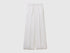 Benetton White Women Palazzo Trousers in 100% Linen SKU: 4AGHDF08K_101 Image 01