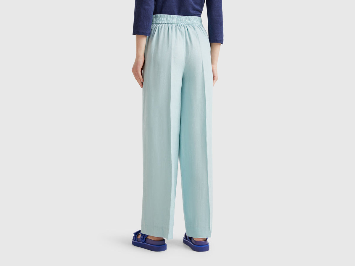 Benetton_Palazzo Trousers in 100% Linen_4AGHDF08K_17H_03