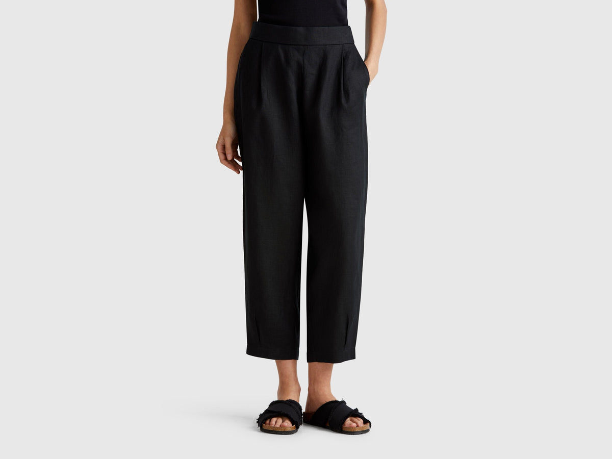 Benetton_Soft Trousers in Pure Linen_4AGHDF08L_100_02