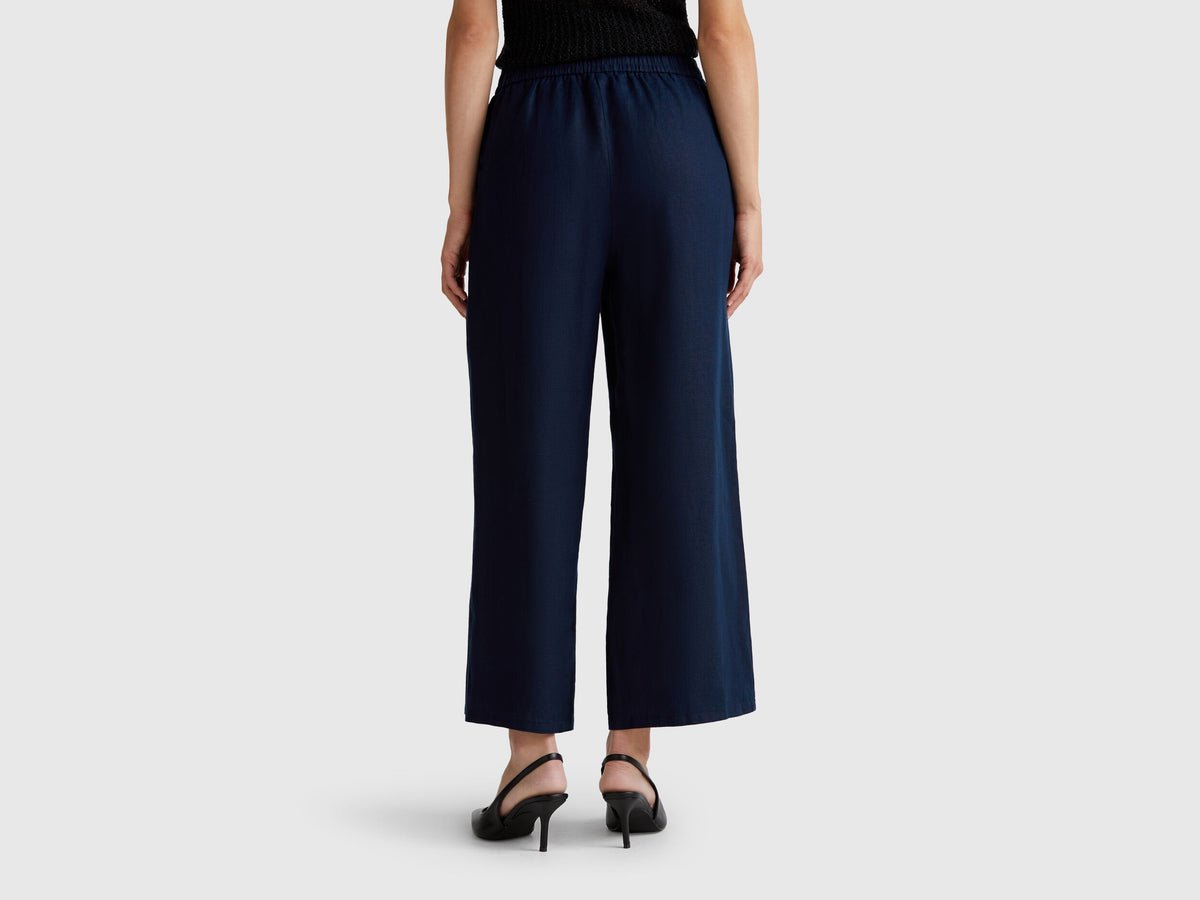 Benetton_Wide Leg Trousers in Pure Linen_4AGHDF09G_016_03