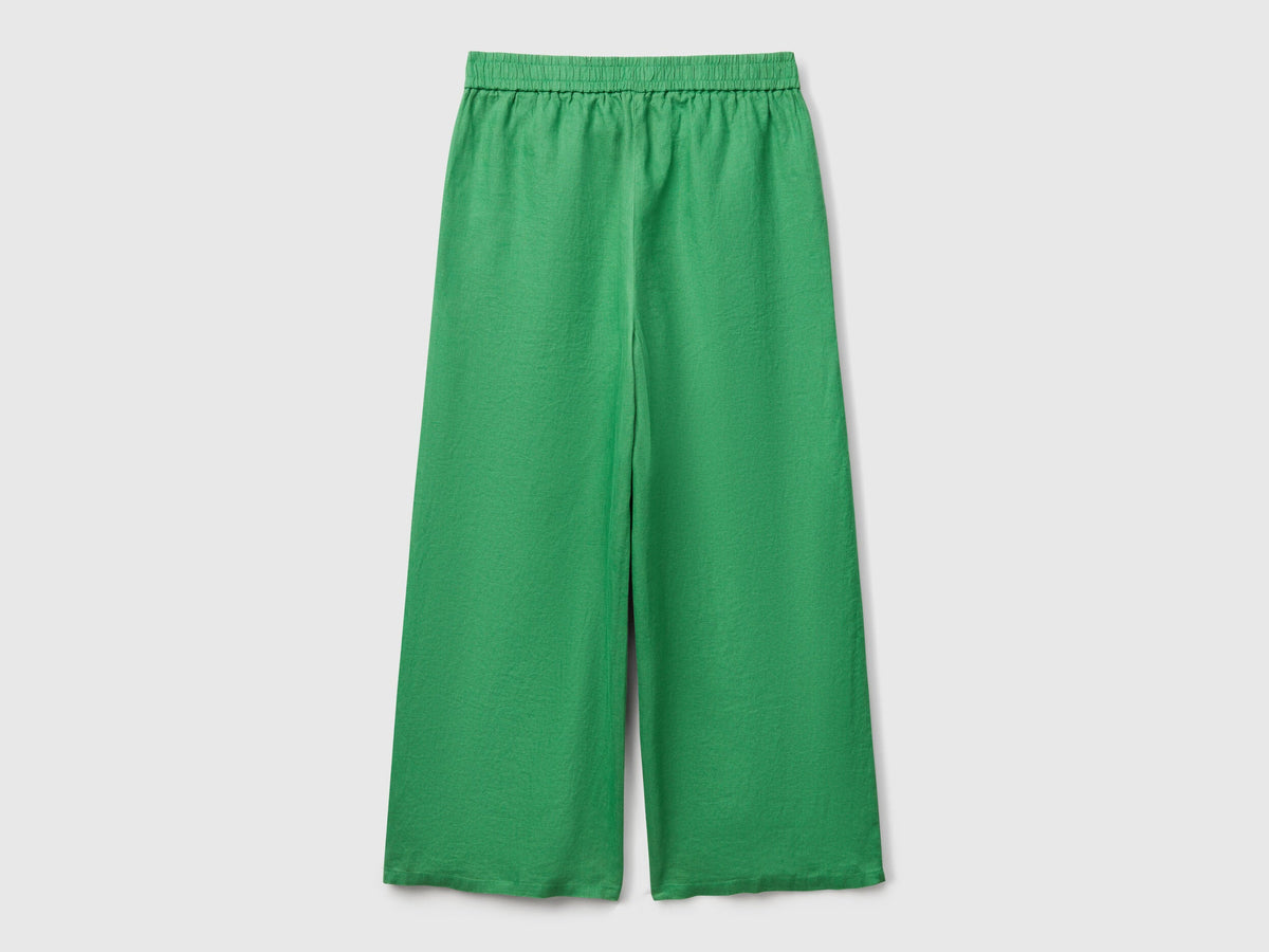 Benetton_Wide Leg Trousers in Pure Linen_4AGHDF09G_0R8_05