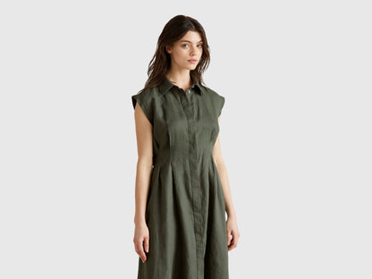 Benetton_Shirt Dress in Pure Linen_4AGHDV0B1_20W_03