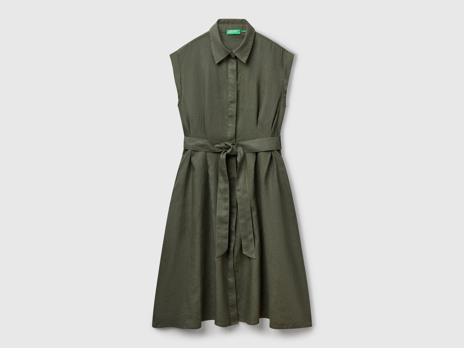 Benetton_Shirt Dress in Pure Linen_4AGHDV0B1_20W_05