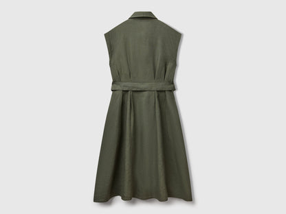 Benetton_Shirt Dress in Pure Linen_4AGHDV0B1_20W_06