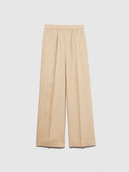 100% Linen Flare Fit Trousers_4AGHLF03U_1M7_06