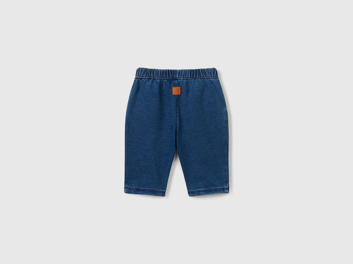Benetton_Denim Look Trousers with Drawstring_4BAYAF01H_901_02