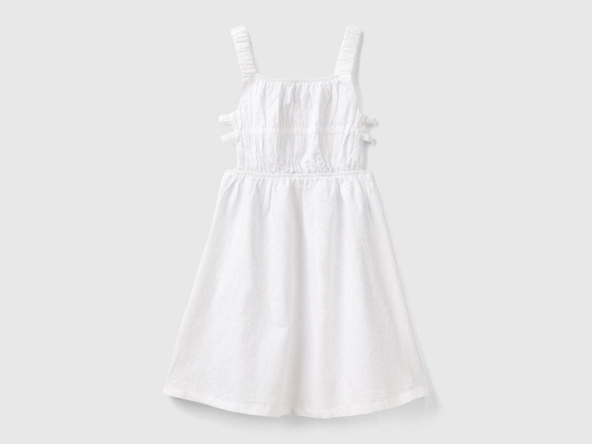 Strappy Dress In Linen Blend_4BE7CV023_101_01