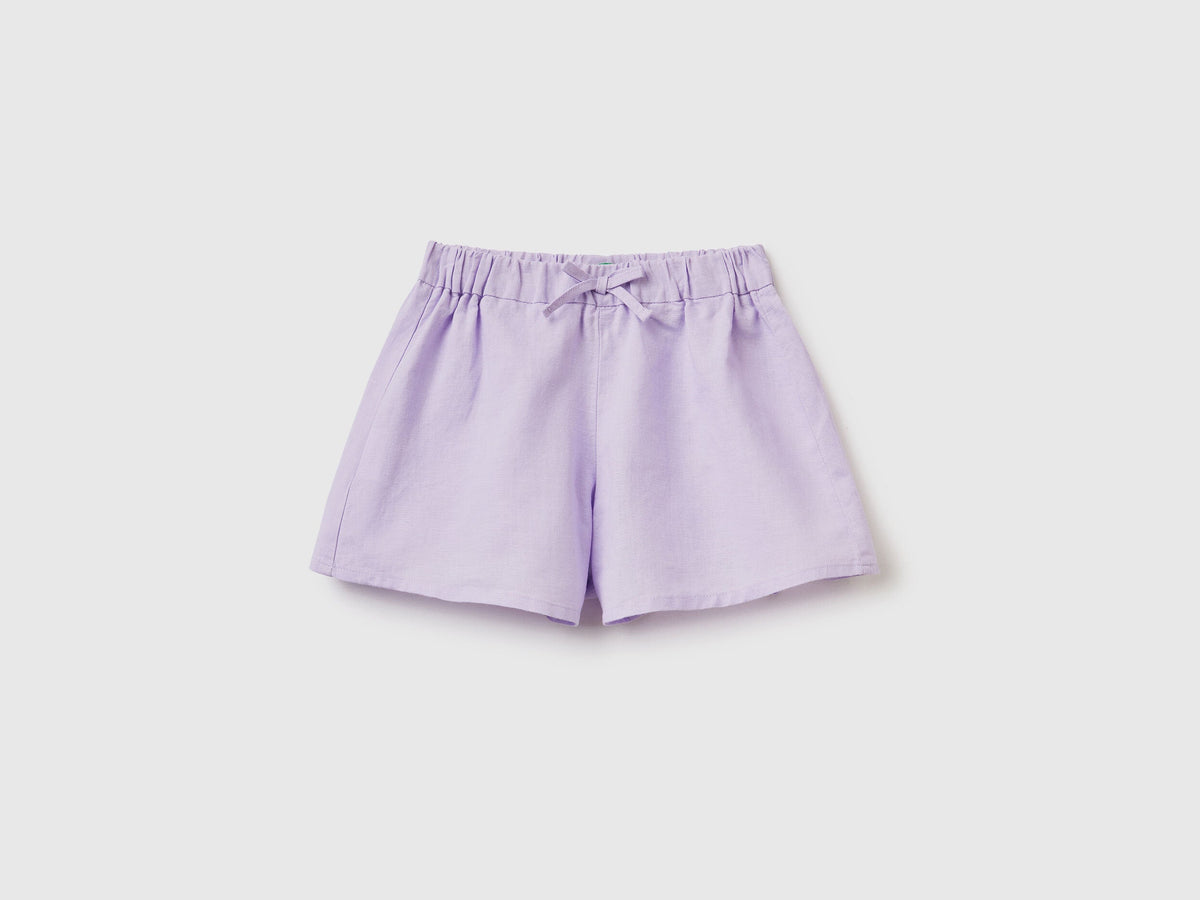 Shorts In Linen Blend_4Be7G9011_26G_01