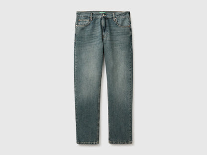 Benetton Light Blue Men Regular Fit Jeans 100% Cotton SKU: 4D4BUE02D_901 Image 05