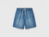 Benetton Blue Boys Bermuda Shorts in Chambray SKU: 4DHJC9047_901 Image 01