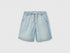 Benetton Sky Blue Boys Bermuda Shorts in Chambray SKU: 4DHJC9047_902 Image 01