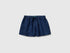 Benetton Blue Girls Chambray Shorts SKU: 4DHJC904X_901 Image 01