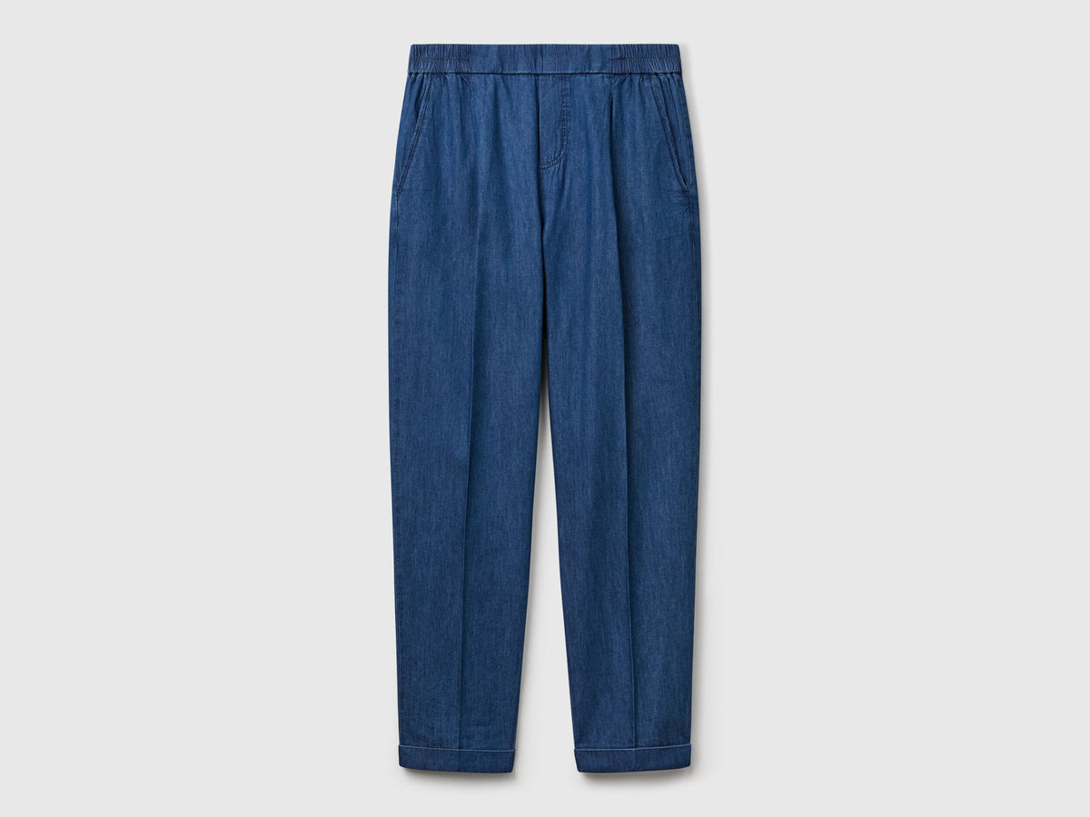 Benetton_Trousers in Chambray_4DHJDF079_901_04
