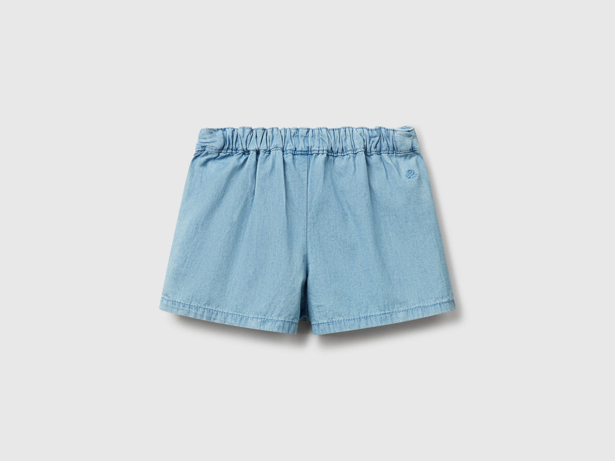 Benetton_Chambray Culottes_4DHJG902Z_901_02