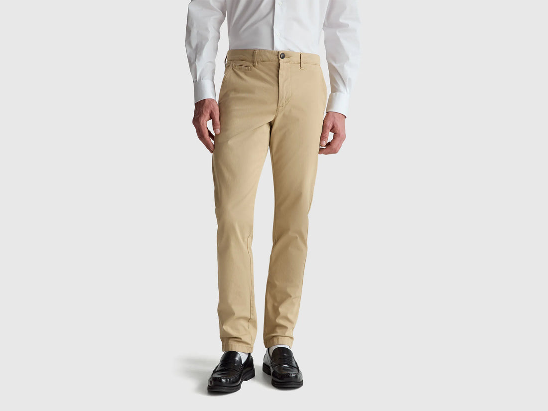 Benetton_Beige_Beige Slim Fit Chinos_4DKH55I18_393_02