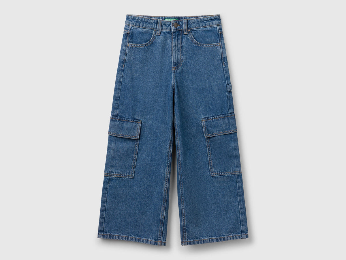 Benetton_Loose Fit Cargo Jeans_4DW2CE035_901_01