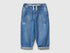 Benetton Blue Boys Jogger-Style Jeans SKU: 4DW2GF02W_902 Image 01