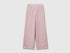 Benetton Pink Girls Wide-Leg Chenille Trousers SKU: 4DZBCF02Q_197 Image 01