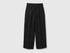 Benetton Black Women Balloon Leg Pants SKU: 4FRXDF0B0_100 Image 01