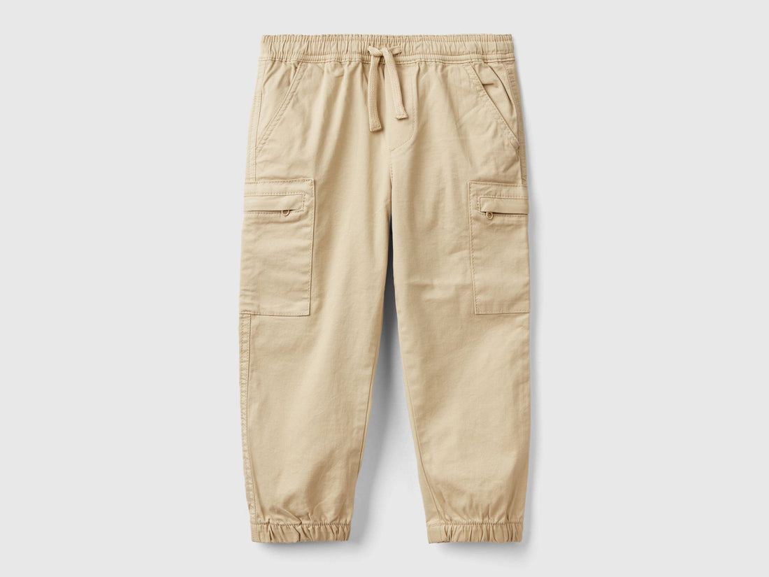 Stretch Cotton Cargo Trousers_4HK2GF013_32G_01