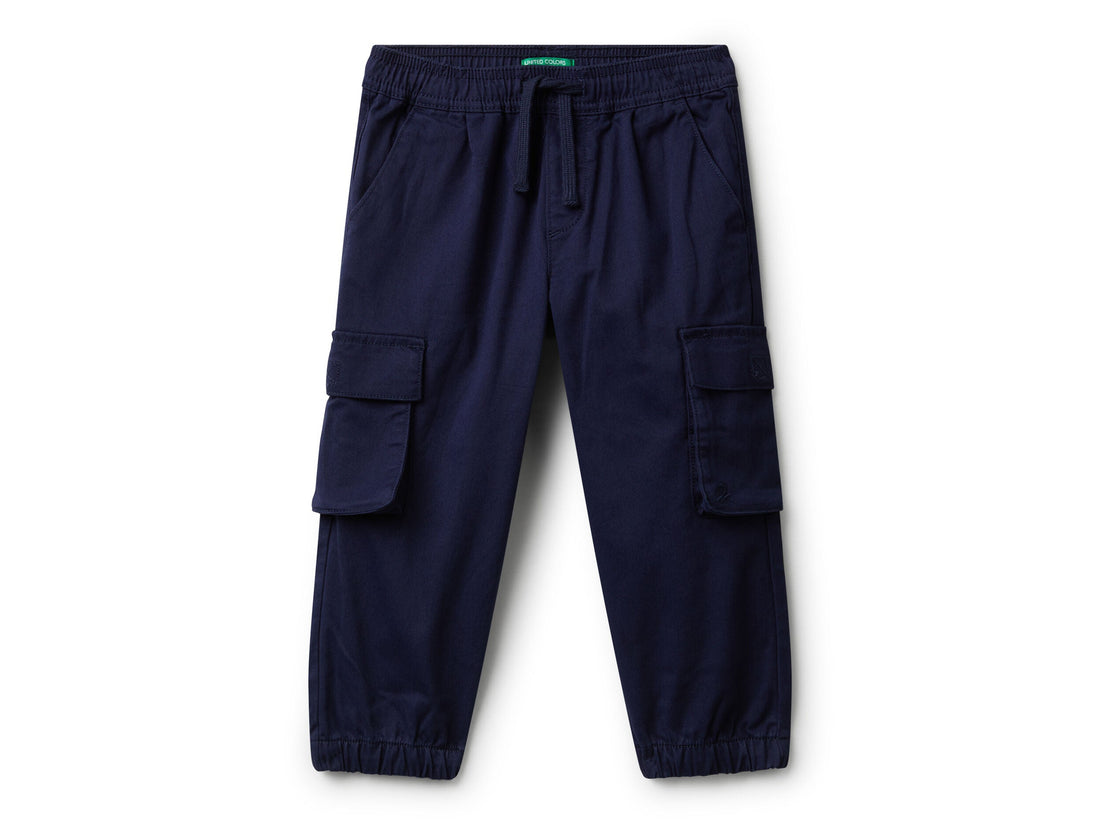 Benetton_Dark Blue_Cargo Trousers with Drawstring_4HM6GF01Z_252_01