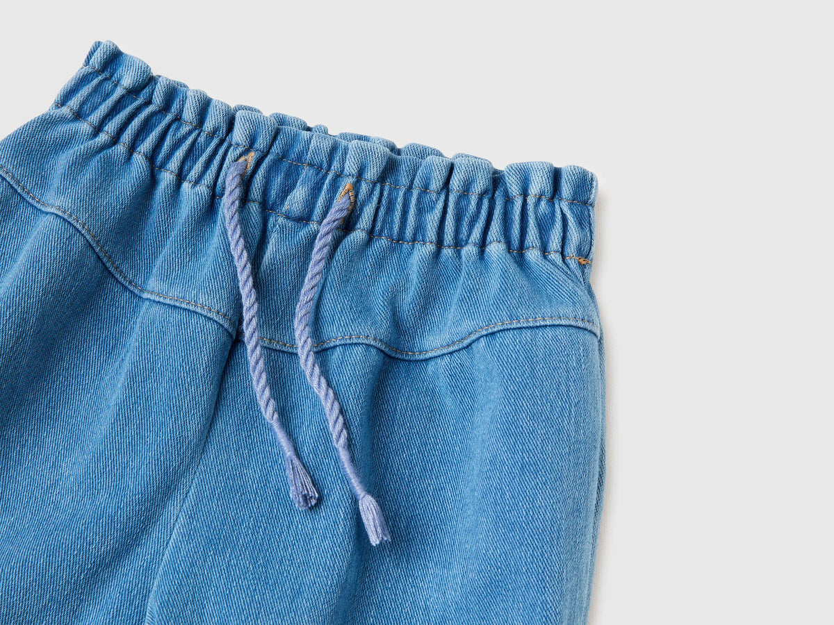 Benetton Blue Newborn Stretch Jeans SKU: 4I42AF01R_902 Image 03