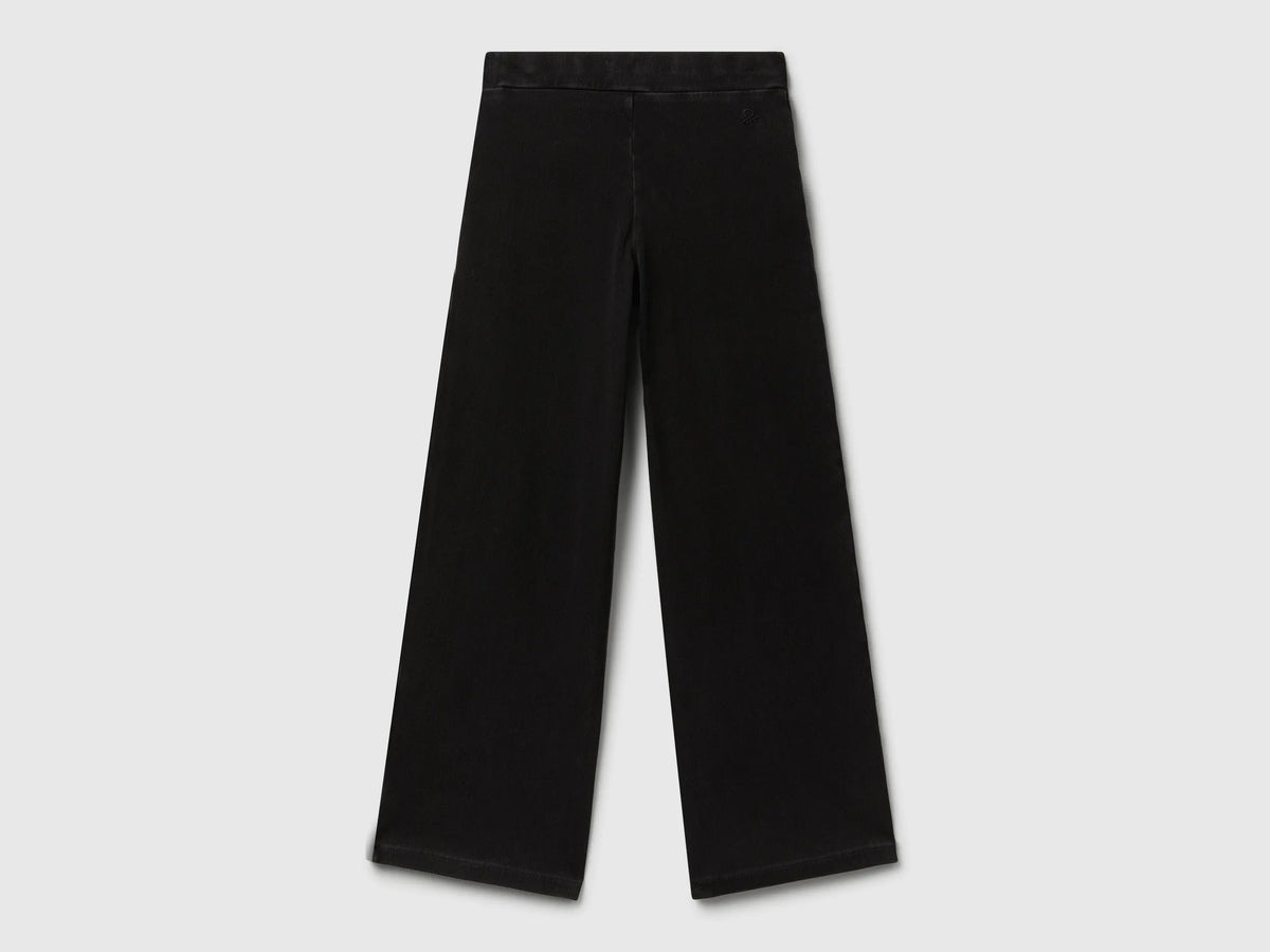 Benetton Black Girls Wide Fit Super Stretch Jeans SKU: 4I42CE04F_701 Image 02