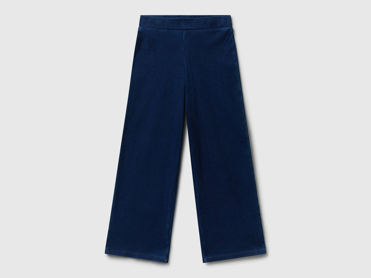 Benetton Dark blue Girls Wide Fit Super Stretch Jeans SKU: 4I42CE04F_901 Image 01