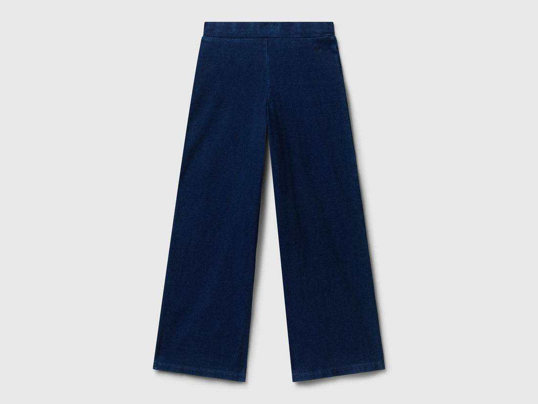 Benetton Dark Blue Girls Wide Fit Super Stretch Jeans SKU: 4I42CE04F_901 Image 02