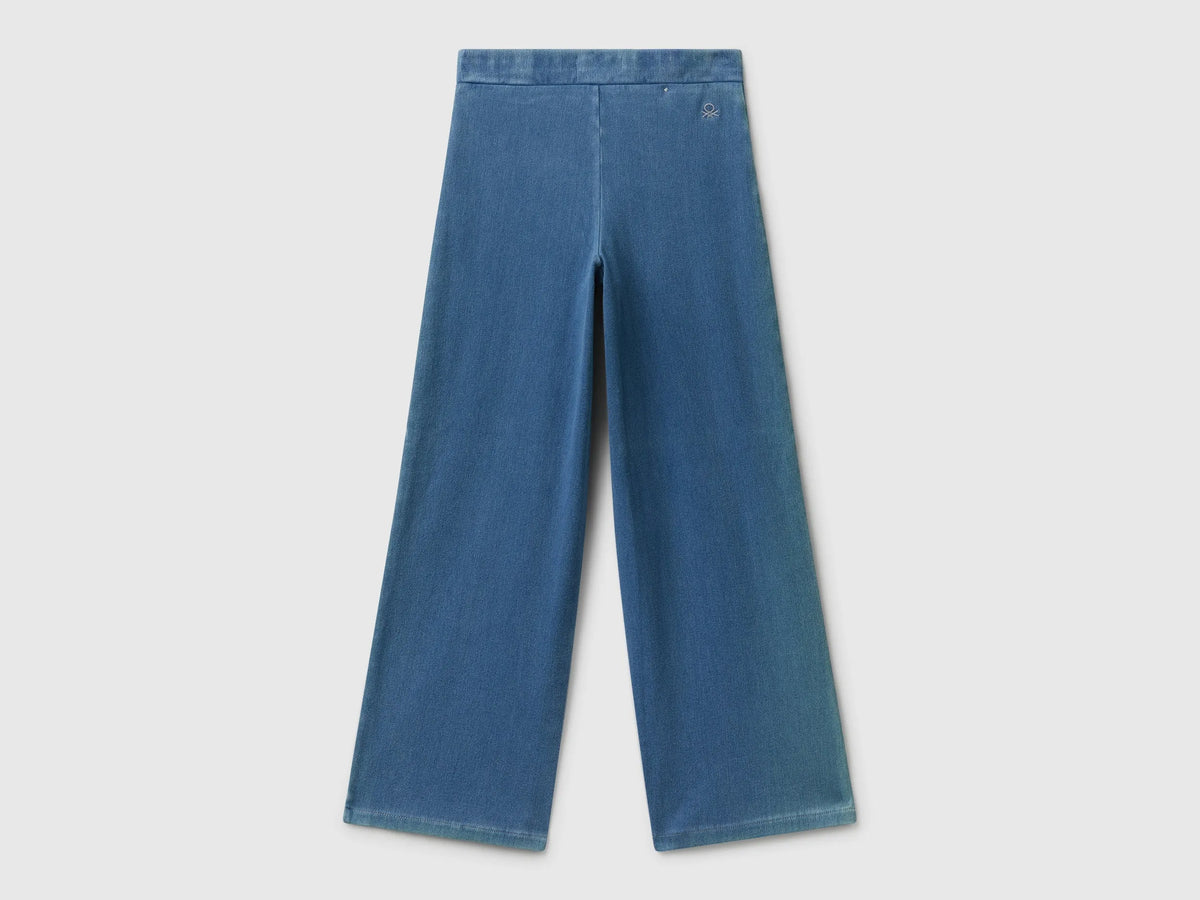 Benetton Blue Girls Wide Fit Super Stretch Jeans SKU: 4I42CE04F_902 Image 02