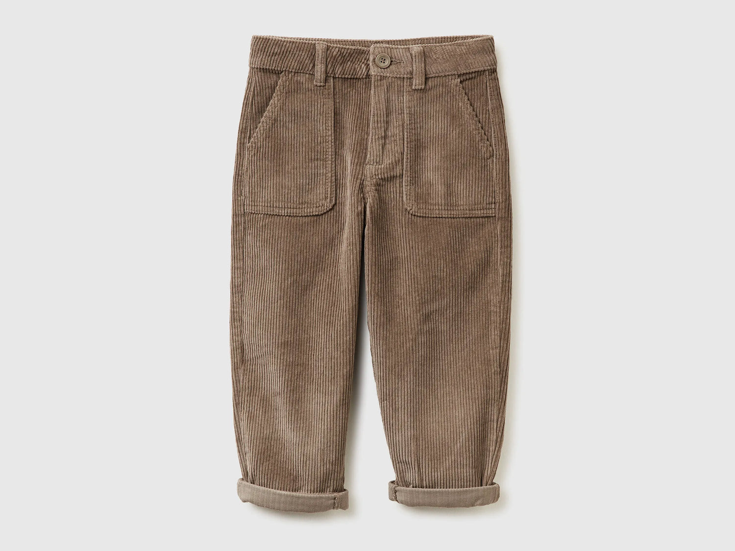 Benetton_Brown_Balloon Fit Velvet Trousers_4IKTGE02W_26H_01