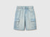 Benetton Sky Blue Boys Denim Bermuda Shorts with Pockets SKU: 4KEHC9052_902 Image 01