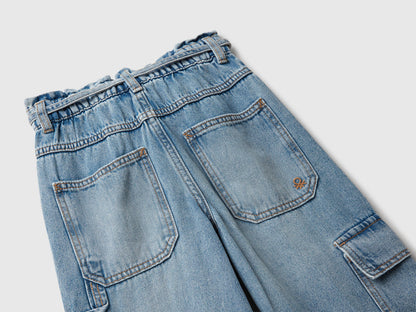 Benetton_Light Blue_Loose Fit Cargo Jeans_4KEHCF04T_901_03