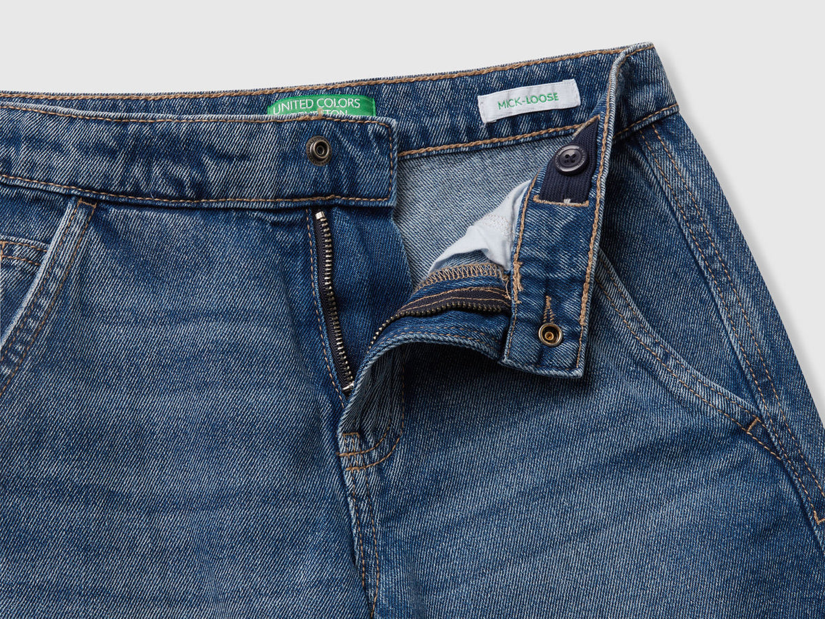 Benetton_Blue_Loose Fit Cargo Jeans_4KEHCF04V_901_03