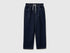 Benetton Dark Blue Boys Jogger-Style Jeans SKU: 4KEHCF05K_901 Image 01