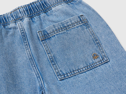 Benetton Light blue Boys Jogger-Style Jeans SKU: 4KEHCF05K_903 Image 03
