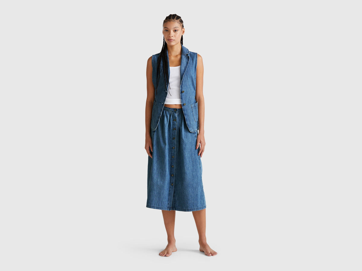 Benetton_Jean Skirt with Buttons_4KOWD004Q_902_01