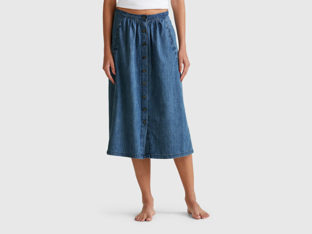 Benetton_Jean Skirt with Buttons_4KOWD004Q_902_02