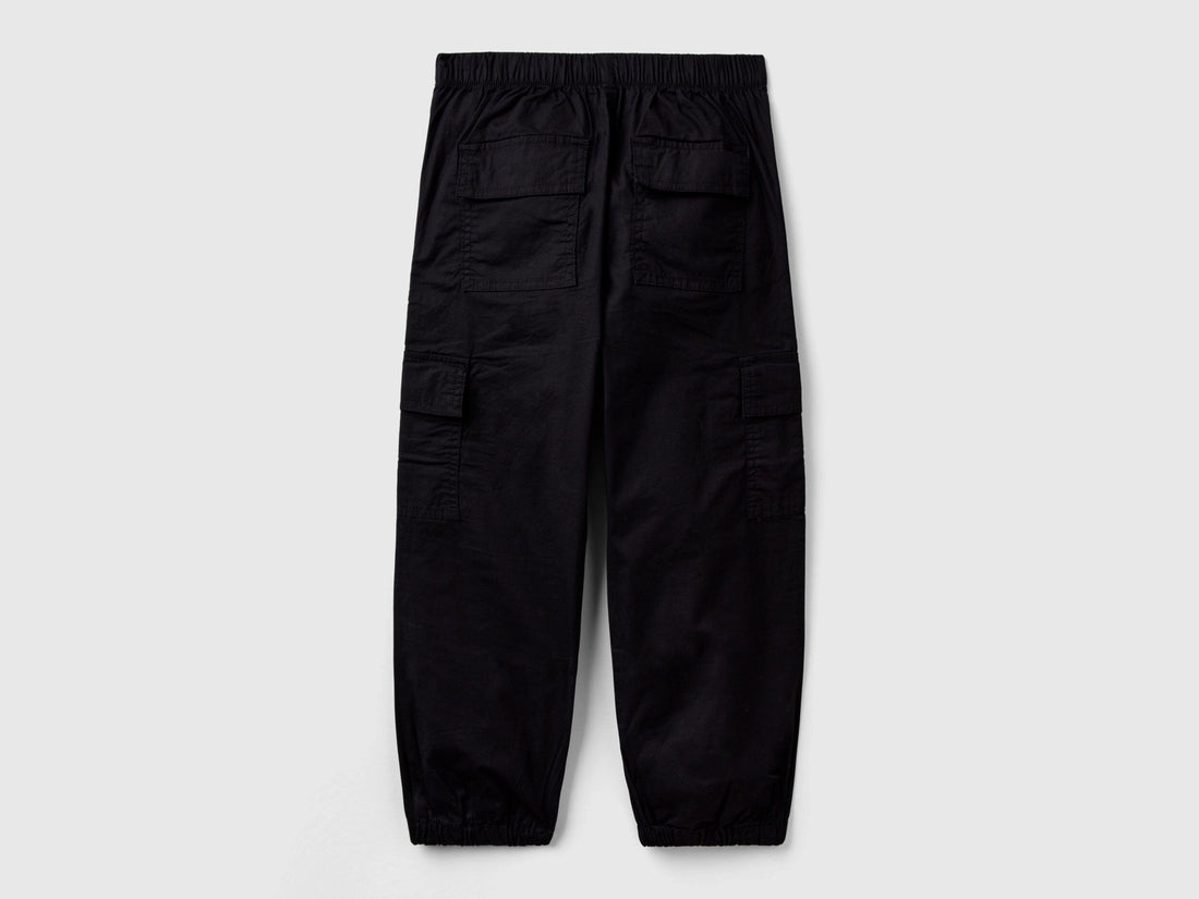 Stretch Cotton Cargo Trousers_4L2VCF03B_100_02