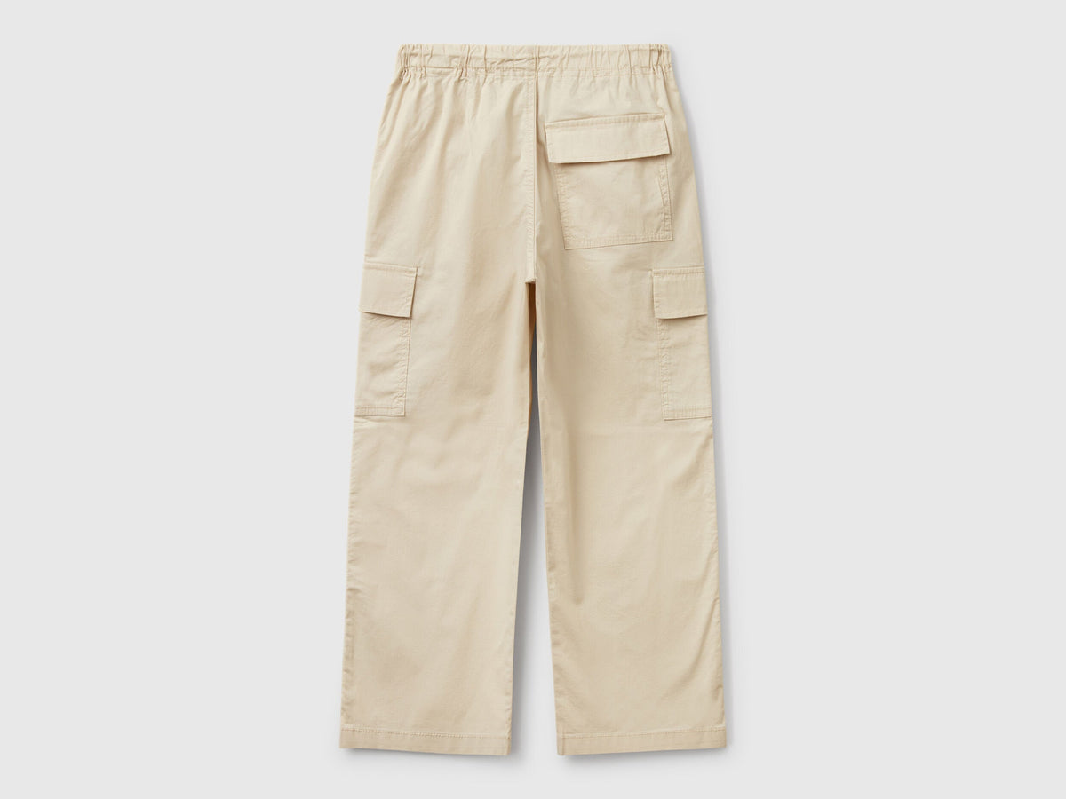 Benetton_Parachute Trousers in Stretch Cotton_4L2VCF04I_152_02