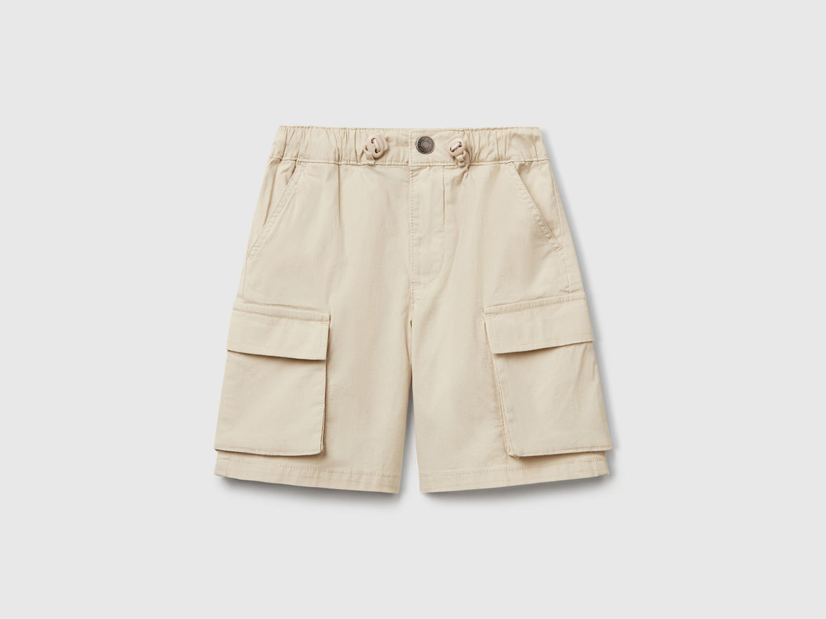 Benetton_Parachute Shorts in Stretch Cotton_4L2VG902V_152_01